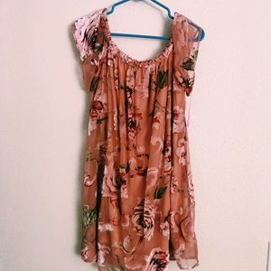 cute dress with velvet flowers